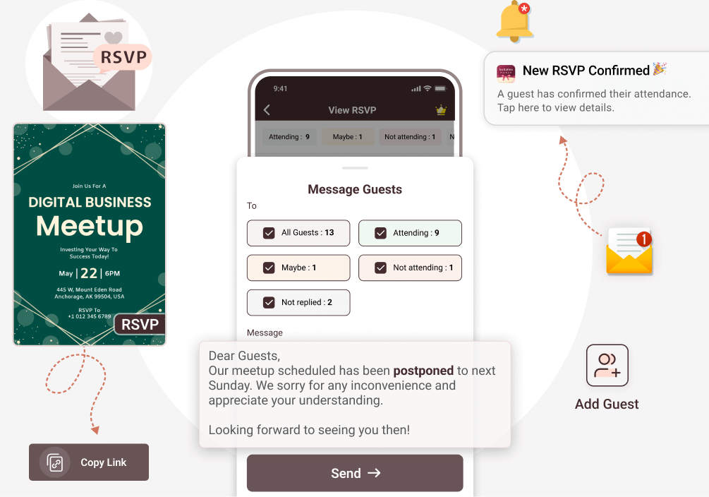 Smart RSVP Management for Events